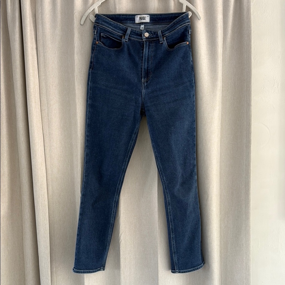 PAIGE Women's Dark Blue Skinny Jeans